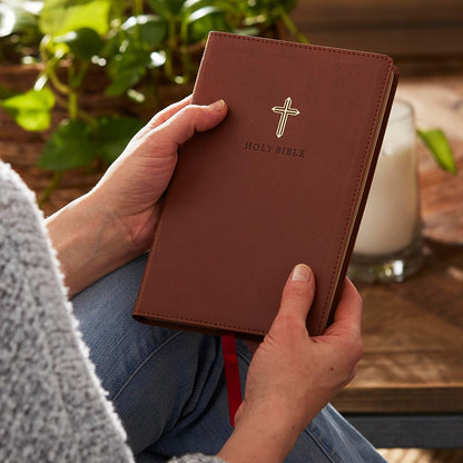 NKJV Ultra Thinline bible Comfort Print Brown Leather soft