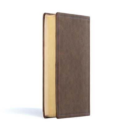 CSB Giant Print reference Bible Brown Leather Touch