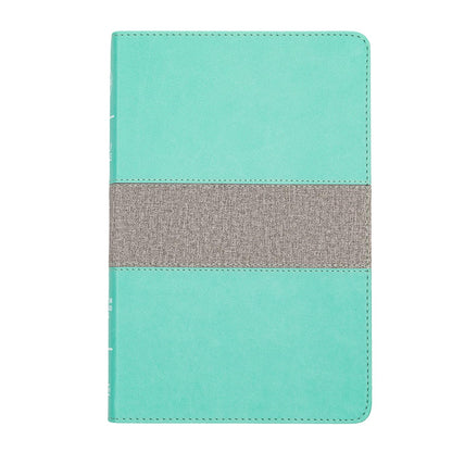CSB Thinline Reference Bible, Mint/Gray LeatherTouch, Red Letter, Presentation P