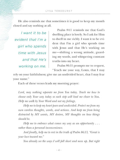 Embraced: 100 Devotions To Know God Is Holding You Close by Lysa TerKeurst