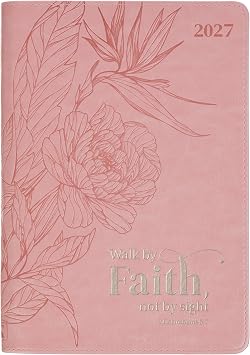 2027 Walk by Faith Pink Executive Planner with Zipper 2 ...