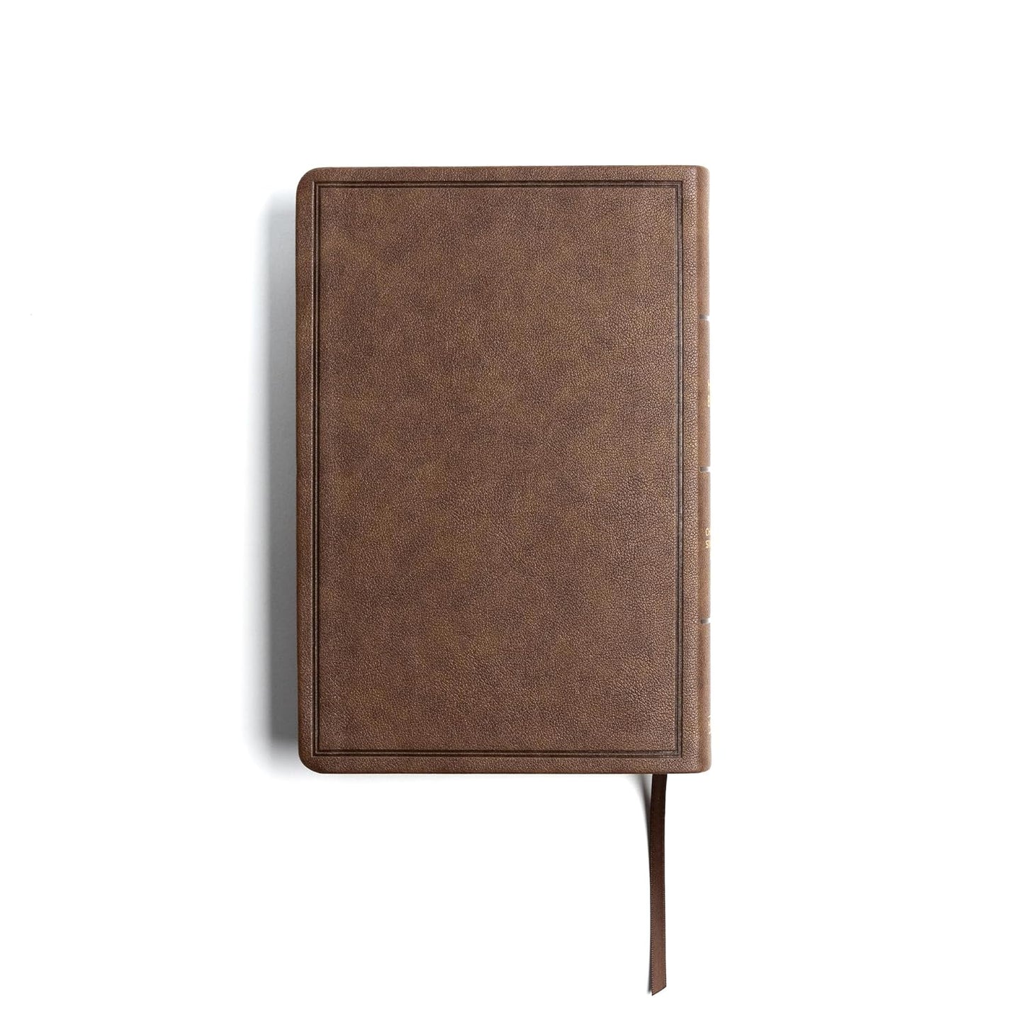 CSB Giant Print reference Bible Brown Leather Touch