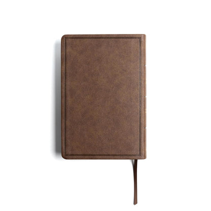 CSB Giant Print reference Bible Brown Leather Touch