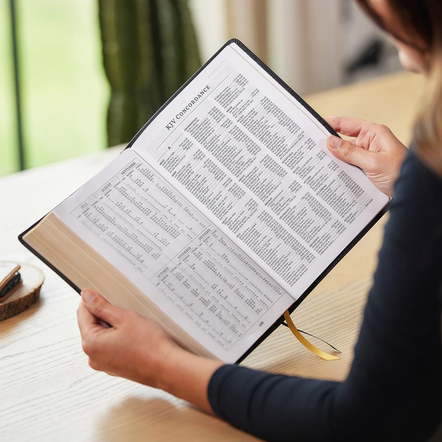 KJV Holy Bible: Large Print with 53,000 Center-Column Cross References, Brown Leathersoft, Red Letter, Comfort Print: King James Version;Imitation Leather