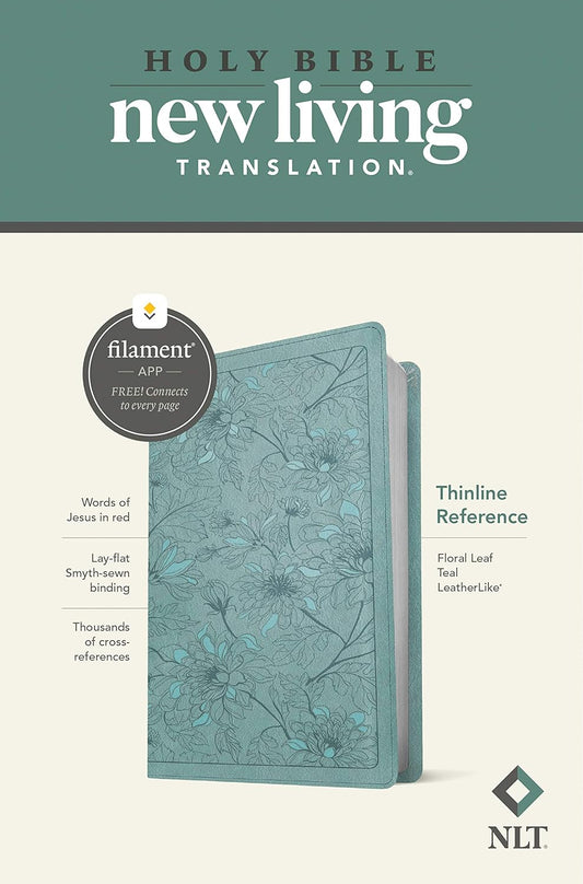 NLT Thinline Reference Bible, Filament Enabled Teal