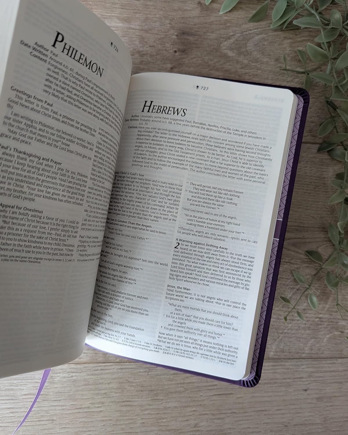 Premium Gift Bible NLT, Filament Enabled (LeatherLike, Purple Petals, Red Letter