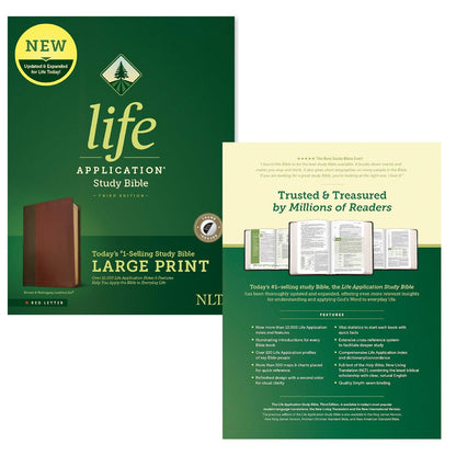 NLT Life Application S/B, Third Edition, L/P (Leatherlike, Brown/ Tan, Indexed)