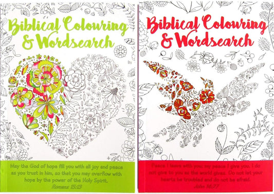 Biblical Colouring & Wordsearch (Heart)