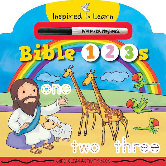 Bible 1 2 3 's Wipe clean Activity Book with marker