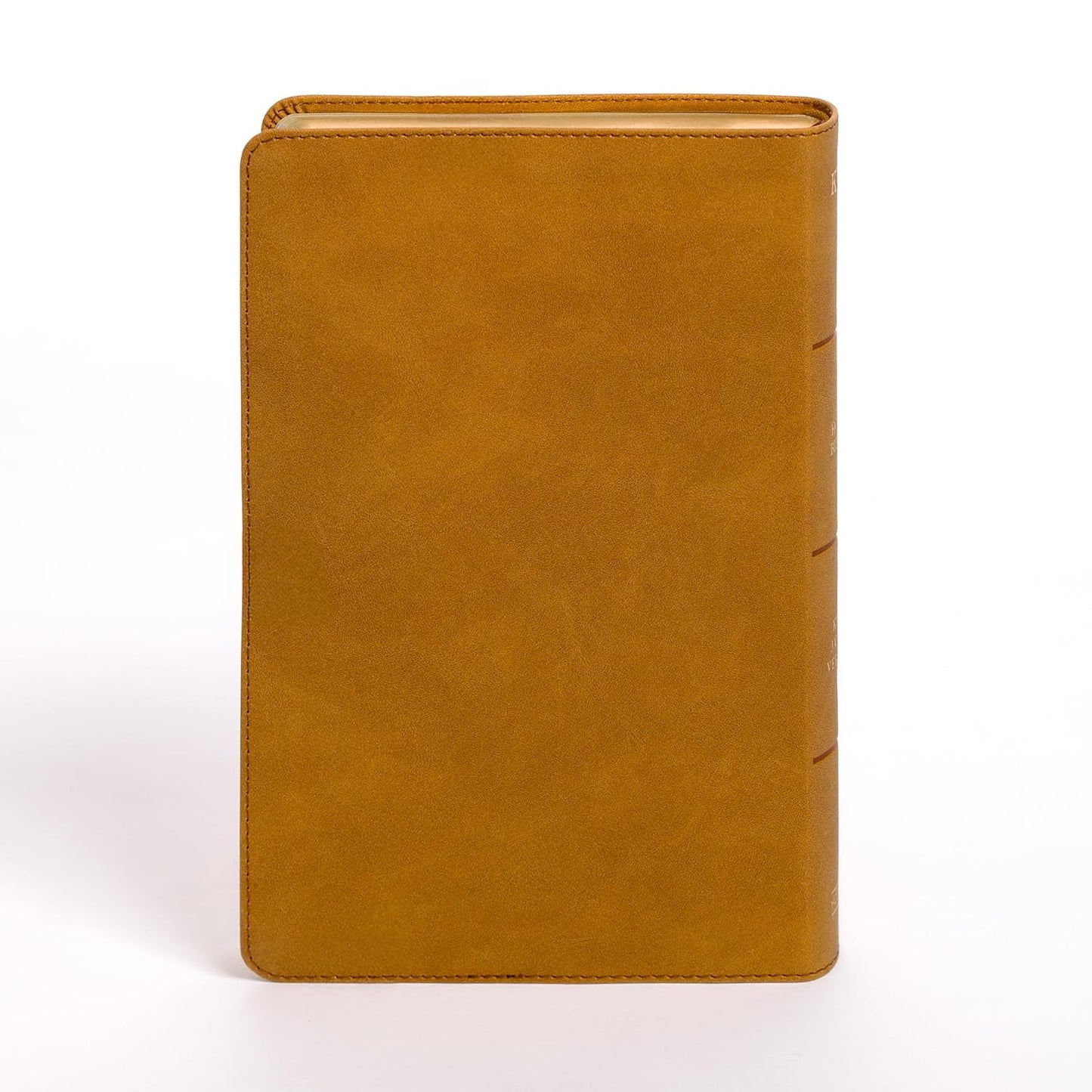 KJV Personal Size Giant Print Bible, Camel Suedesoft LeatherTouch, Indexed, Red