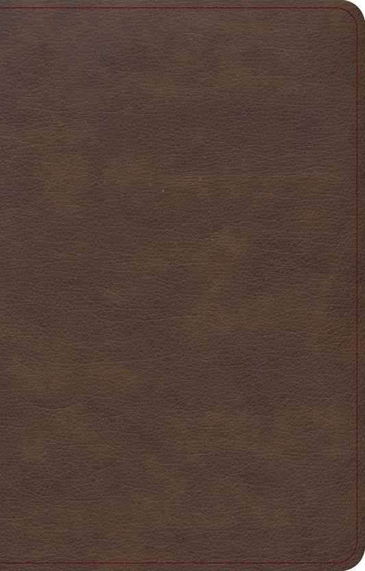 KJV Single-Column Compact Bible, Brown Leathertouch