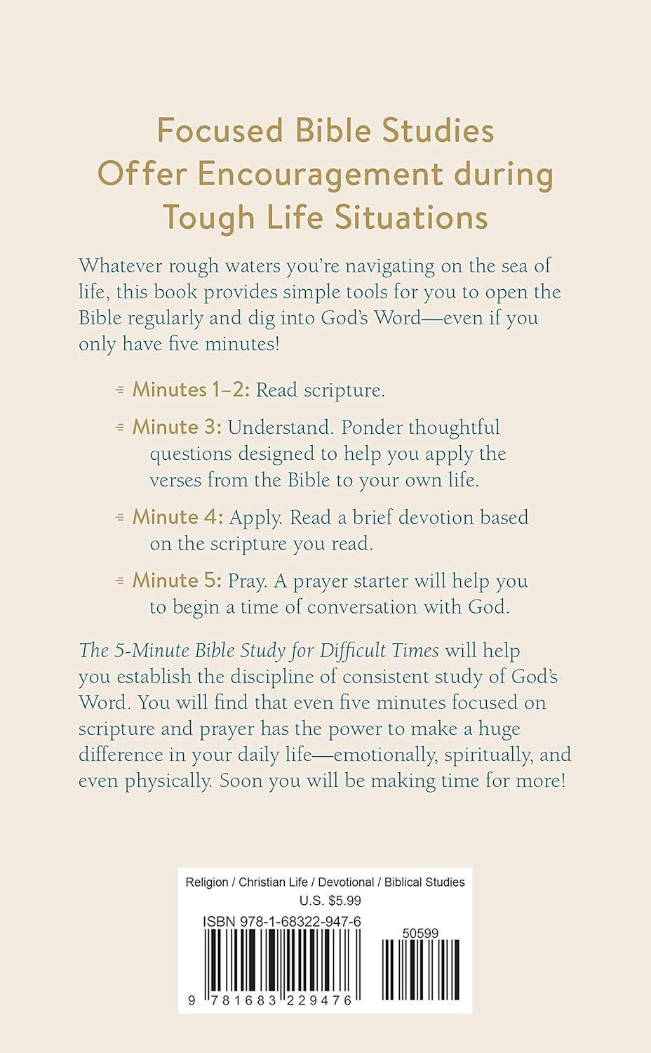 The 5-Minute Bible Study for Difficult Times