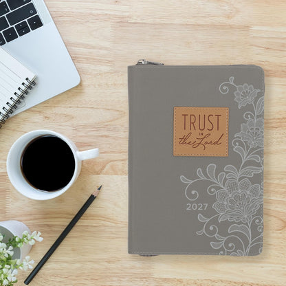 2027 12-Month Executive Diary/Planner, Zippered: Trust in the ...