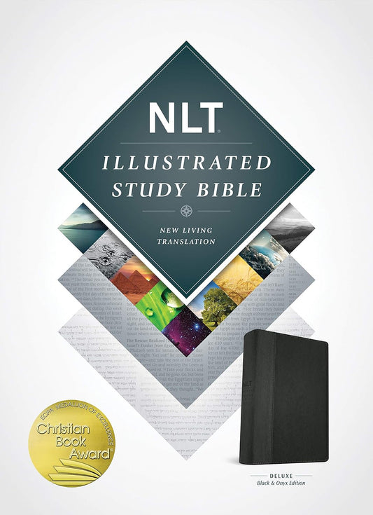 NLT  Illustrated Study Bible Deluxe Ed Black/Onyx Im/Lth
