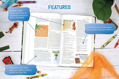 NKJV  Bible Adventure - Magnetic Close Tiger (H/B)