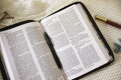 NIV, Thinline Bible, Large Print, Leathersoft, Floral, Zippered, Red Letter, Com