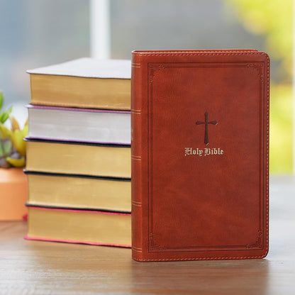 KJV End-Of-Verse Ref Bible Personal Size L/P Brown