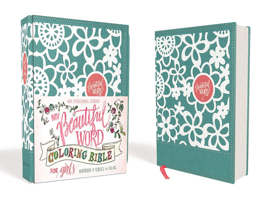 NIV  Bible Beautiful Word Colouring for Girls Teal Im/Lth