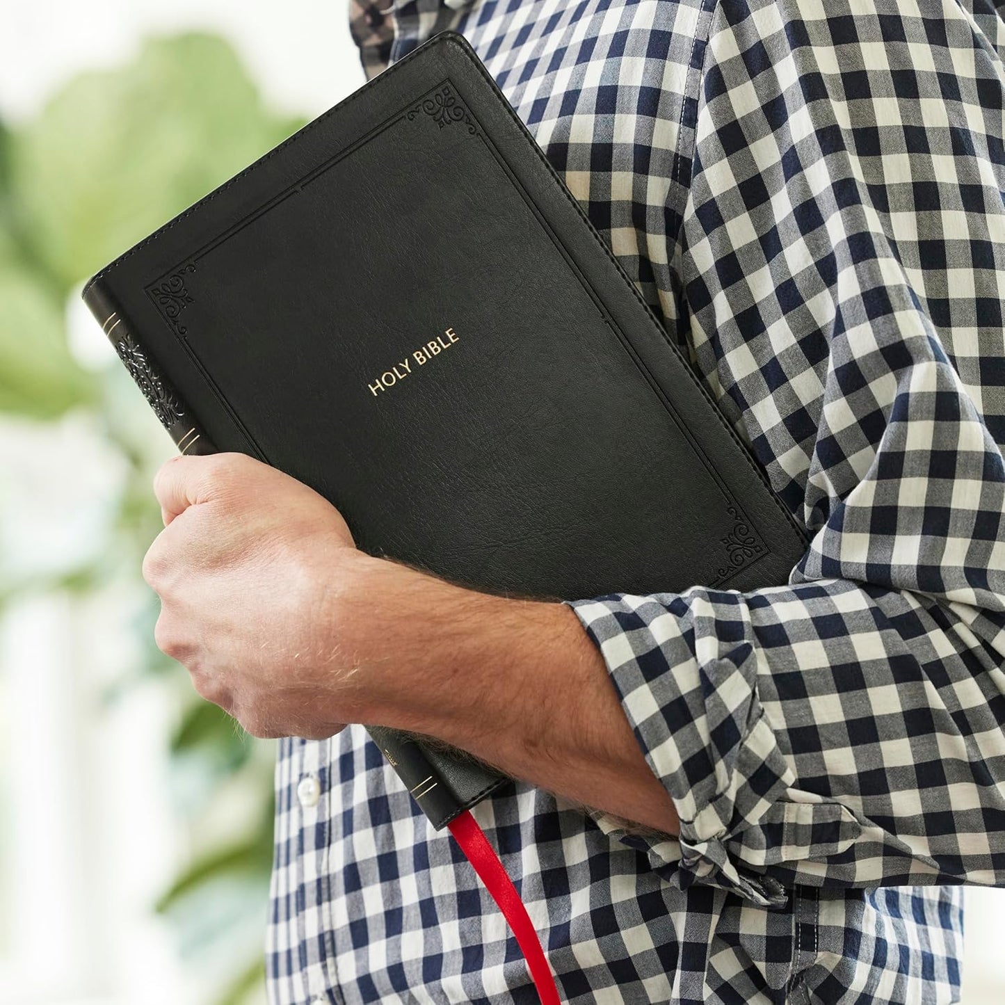 NKJV Giant Print Black Imt Leather