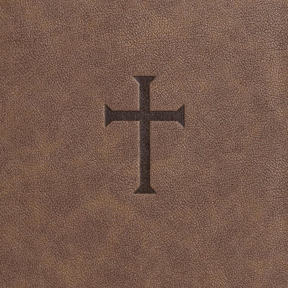 CSB Giant Print reference Bible Brown Leather Touch