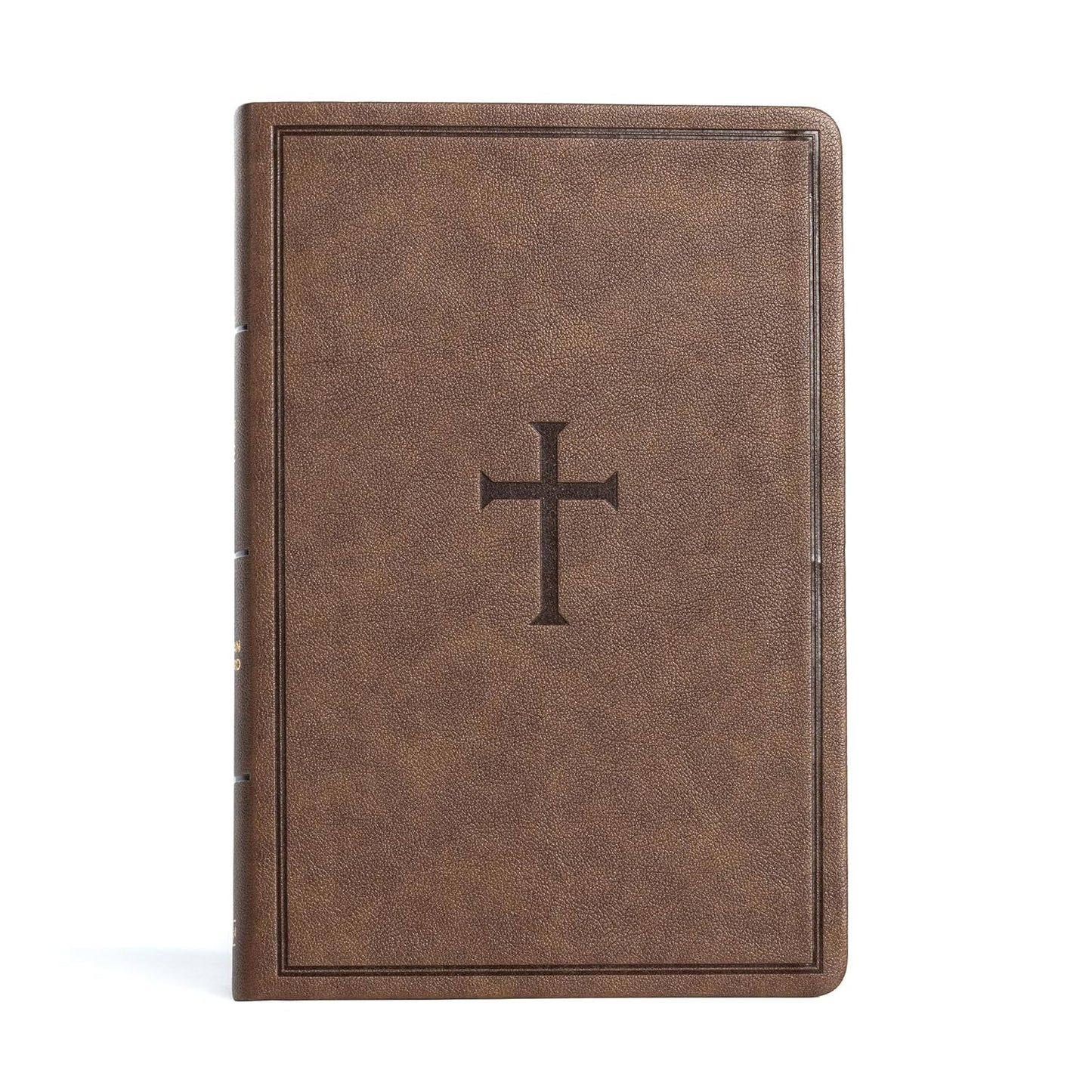 CSB Giant Print reference Bible Brown Leather Touch