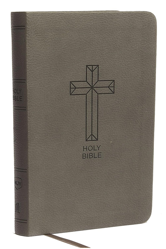 NKJV  Bible Compact Value Thinline Charcoal Im/Lth