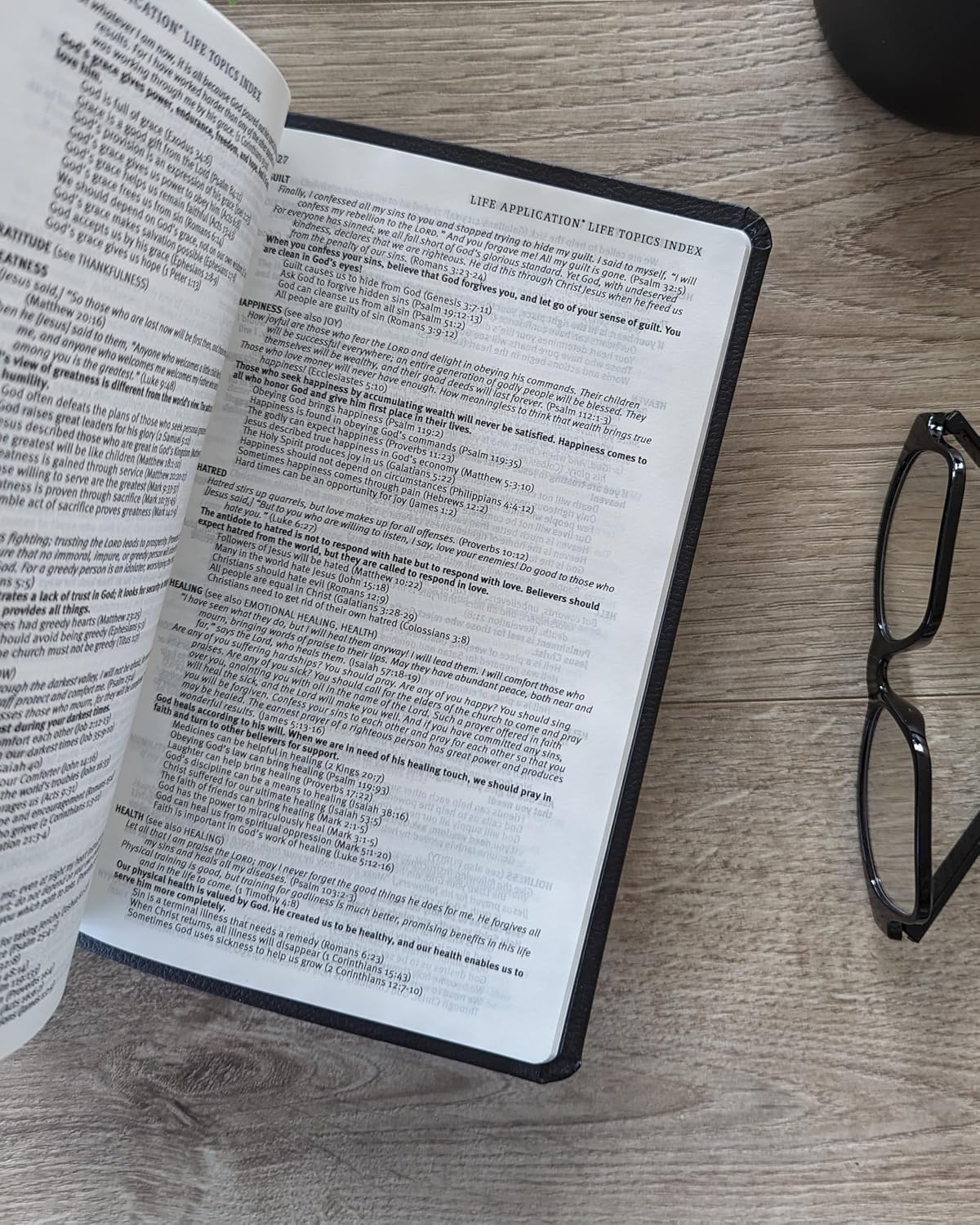 NLT Bible Prem Value Thinline Filament Black Im/Lth