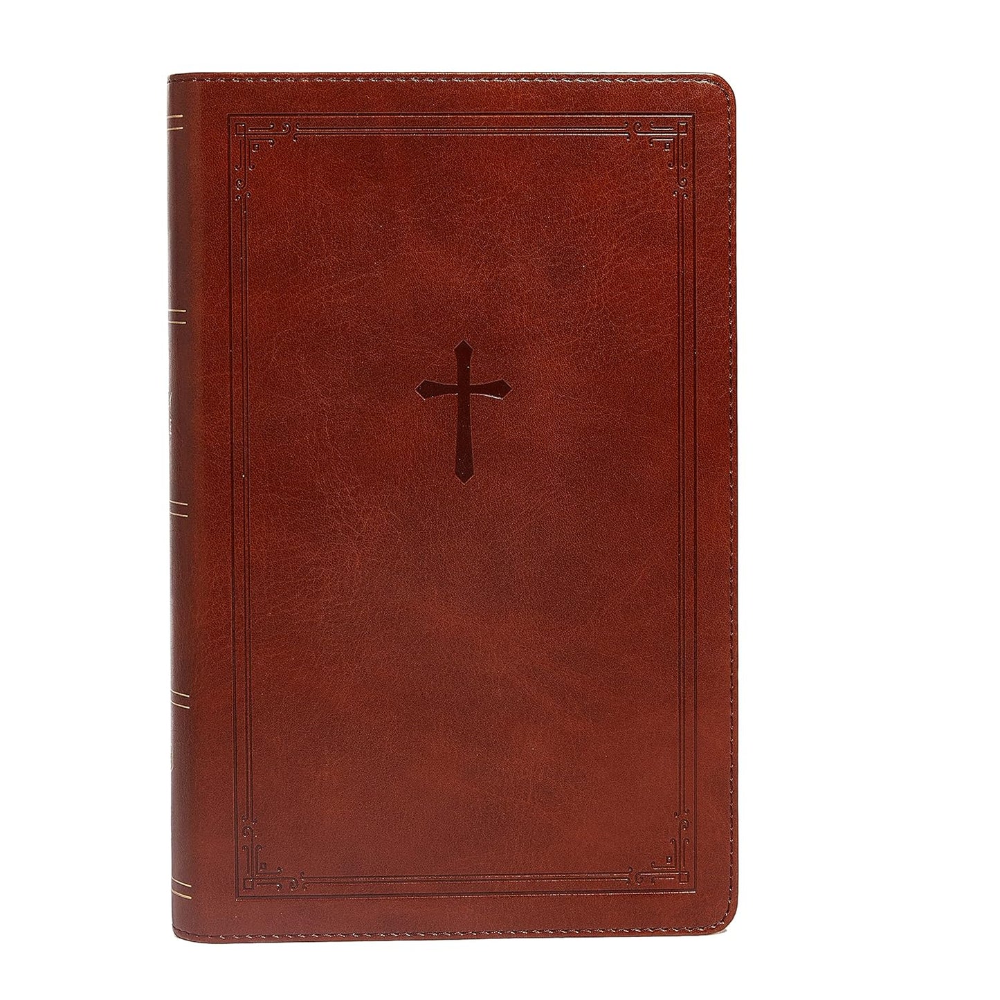 NKJV  End of Verse Ref Bible Personal Size L/P Brown Im/Lth