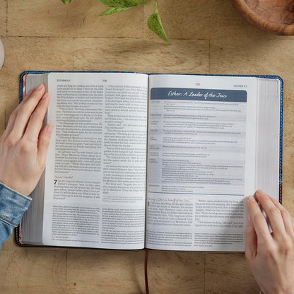 NIV Woman's Study Bible Blue/Brown I/L Full-Colour L/P