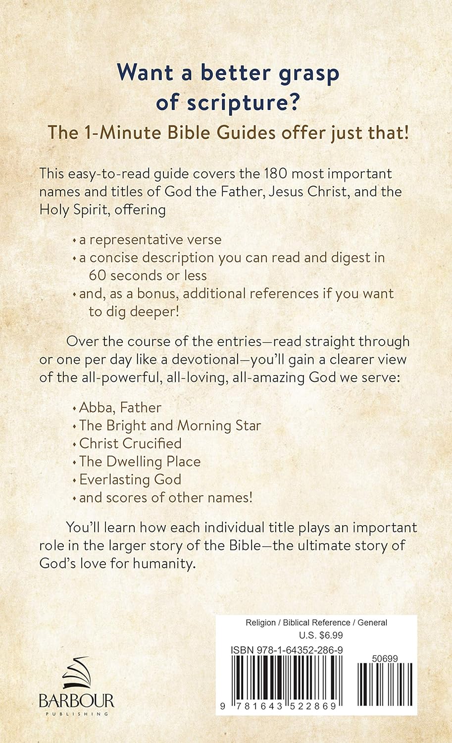 1-Minute Bible Guide: 180 Key Names of God