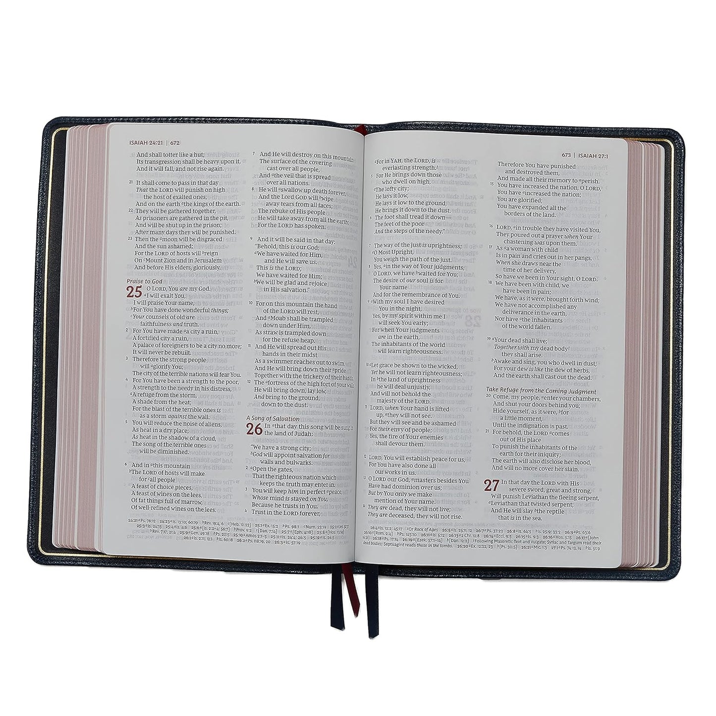 NKJV  Bible Thinline Ref L/P Black (Im/Leather)