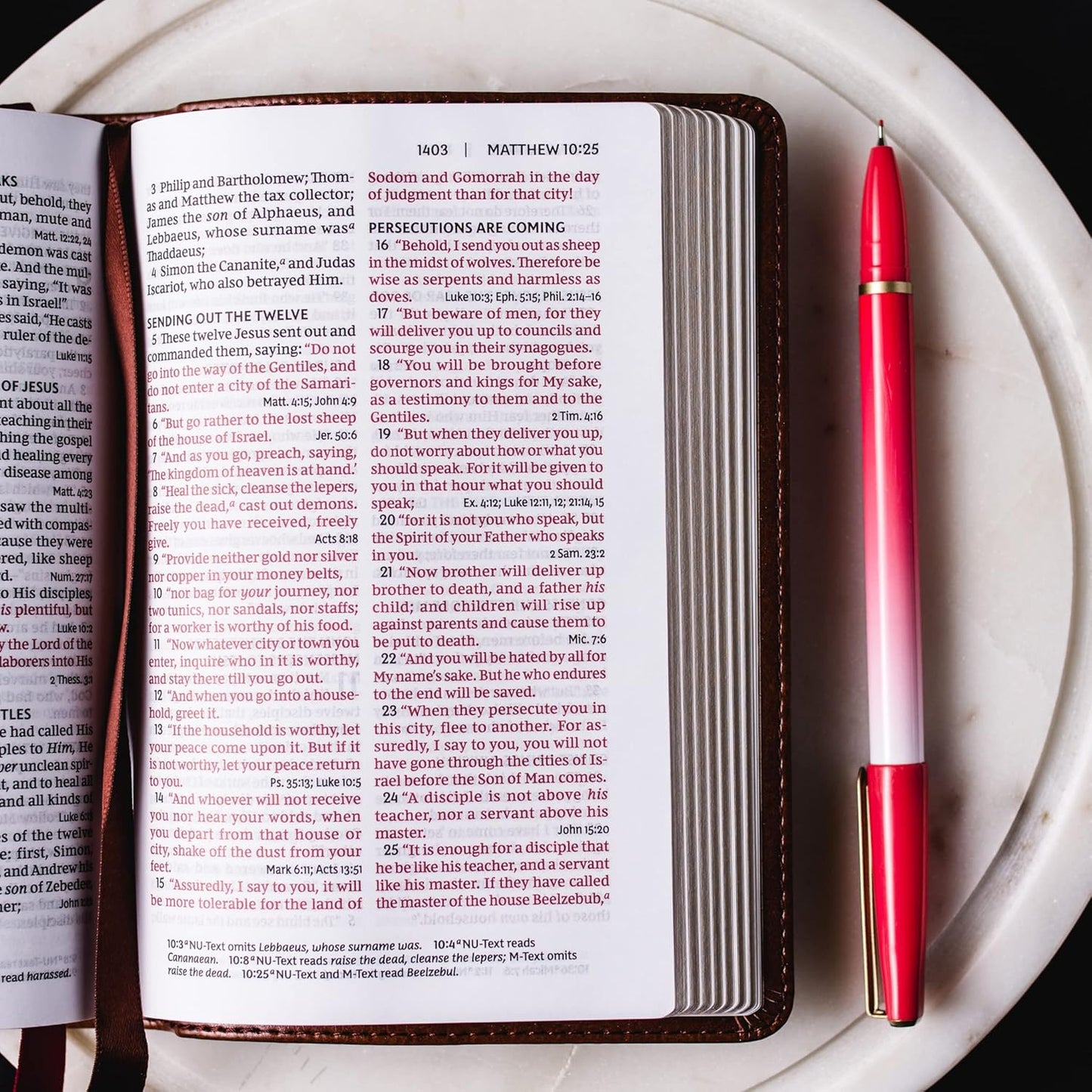 NKJV End-of-verse Reference Bible - Teal