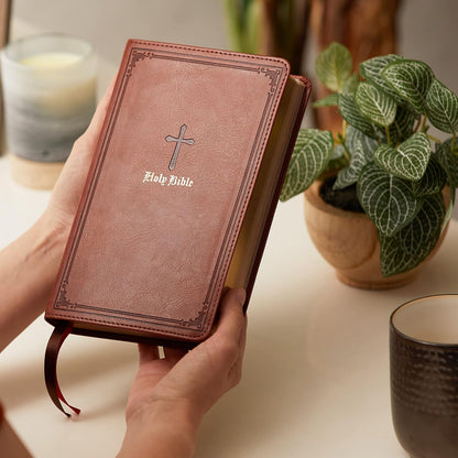 KJV End-Of-Verse Ref Bible Personal Size L/P Brown