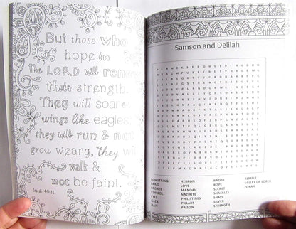 Biblical Colouring & Wordsearch (Heart)