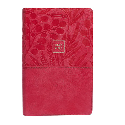 NKJV  End of Verse Ref Bible Personal Size L/P Pink Im/Lth