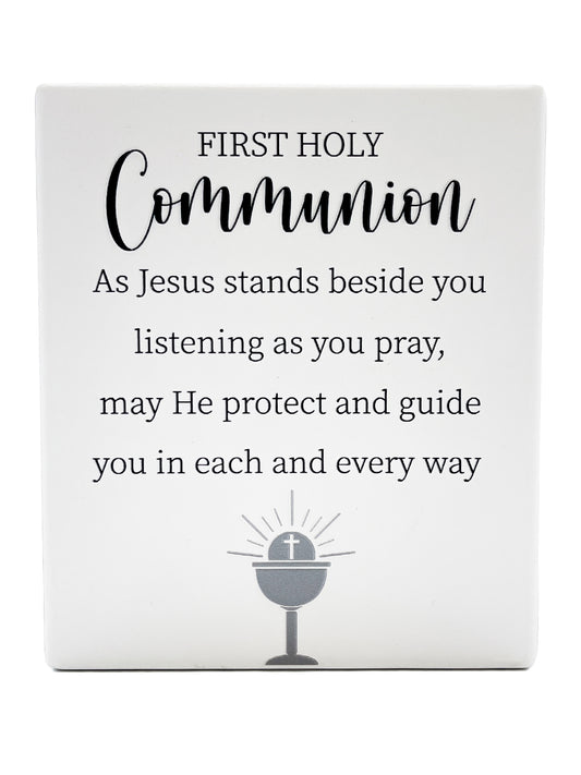 Infinity Ceramic Plaque - First Holy Communion