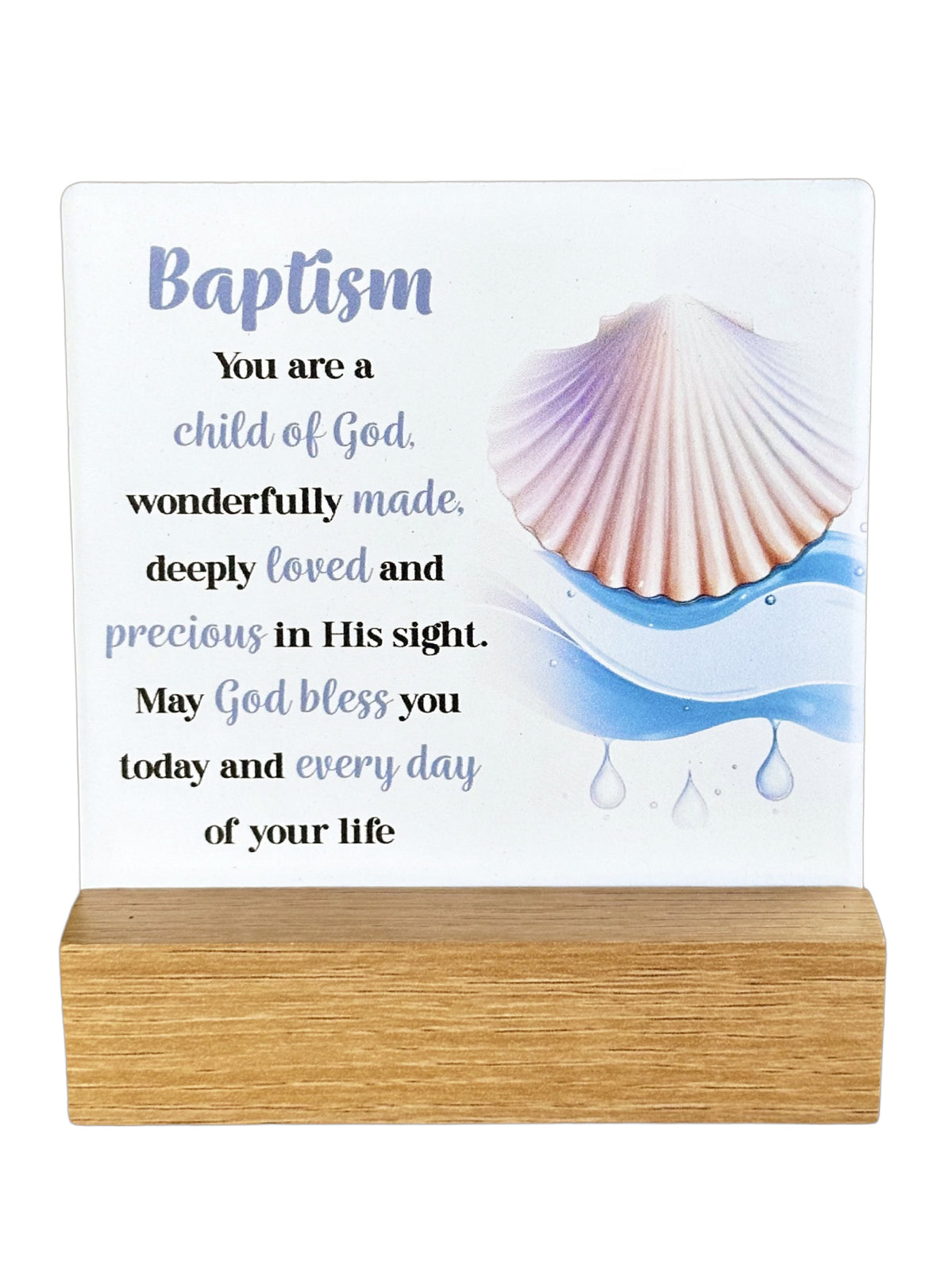 Baptism - wooden base