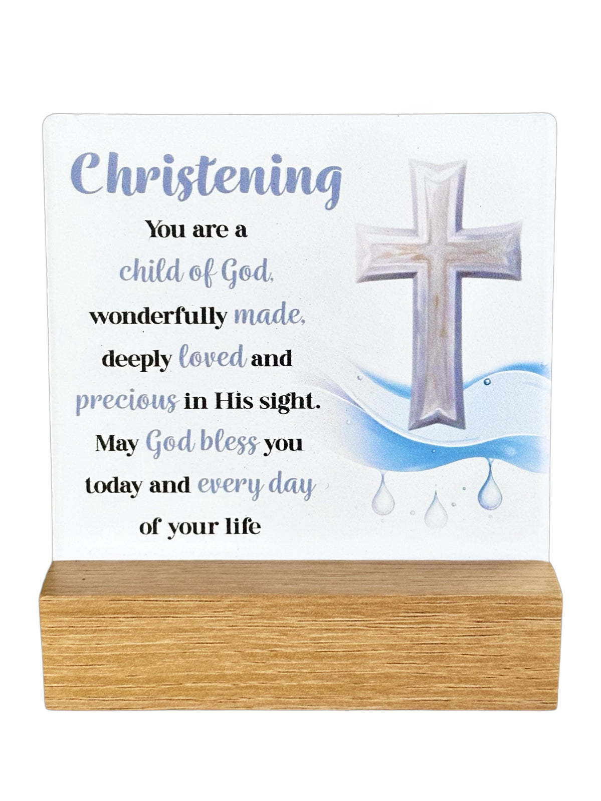 Fleur Ceramic Plaque - Christening