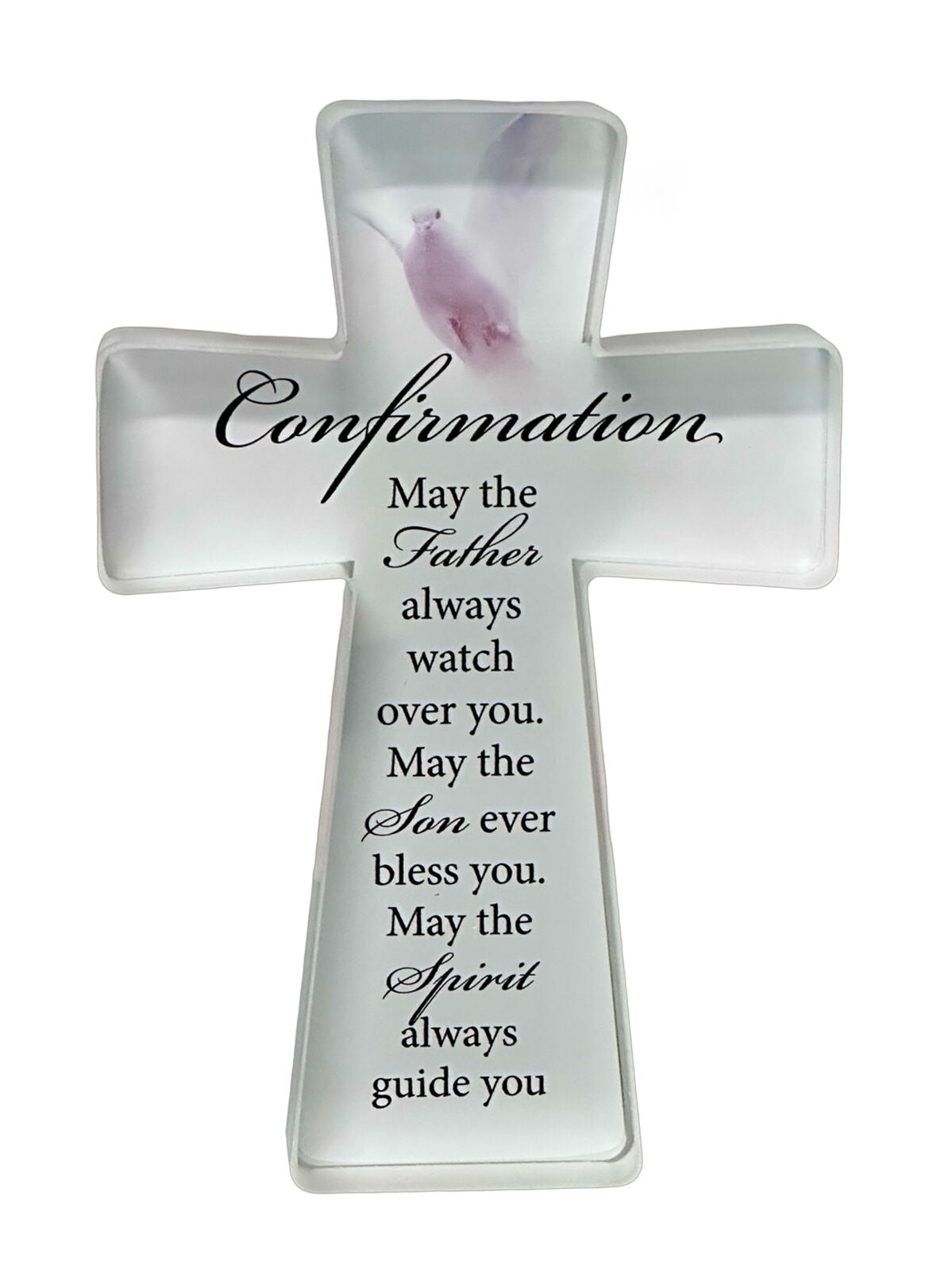 Glass Standing Cross - Confirmation