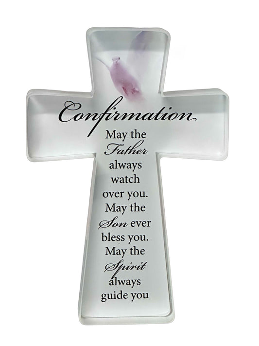 Glass Standing Cross - Confirmation