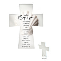 Ceramic Cross - Baptism