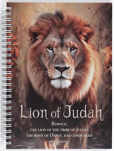 Journal Spiral Lion - Lion of Judah