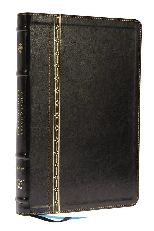 NRSVCE Great Quotes Catholic Bible Comfort Print - black