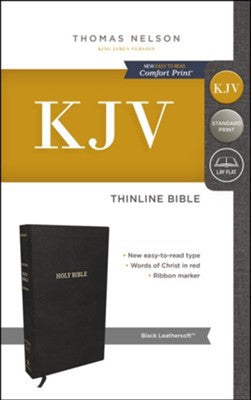 KJV  Bible Thinline Black Lth/soft