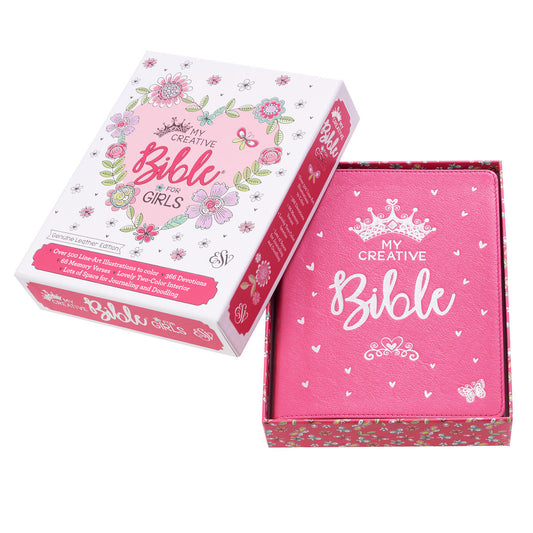 ESV  Bible My Creative Journaling For Girls - Pink Lthlook