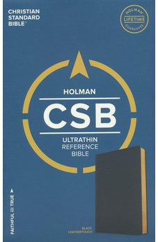 CSB  Holman Bible Ultra/thin Ref Black Lthtouch