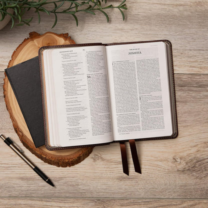 NKJV  Bible Compact Value Thinline Charcoal Im/Lth