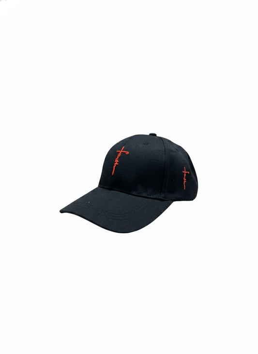 Cap Black - Faith Red Cross