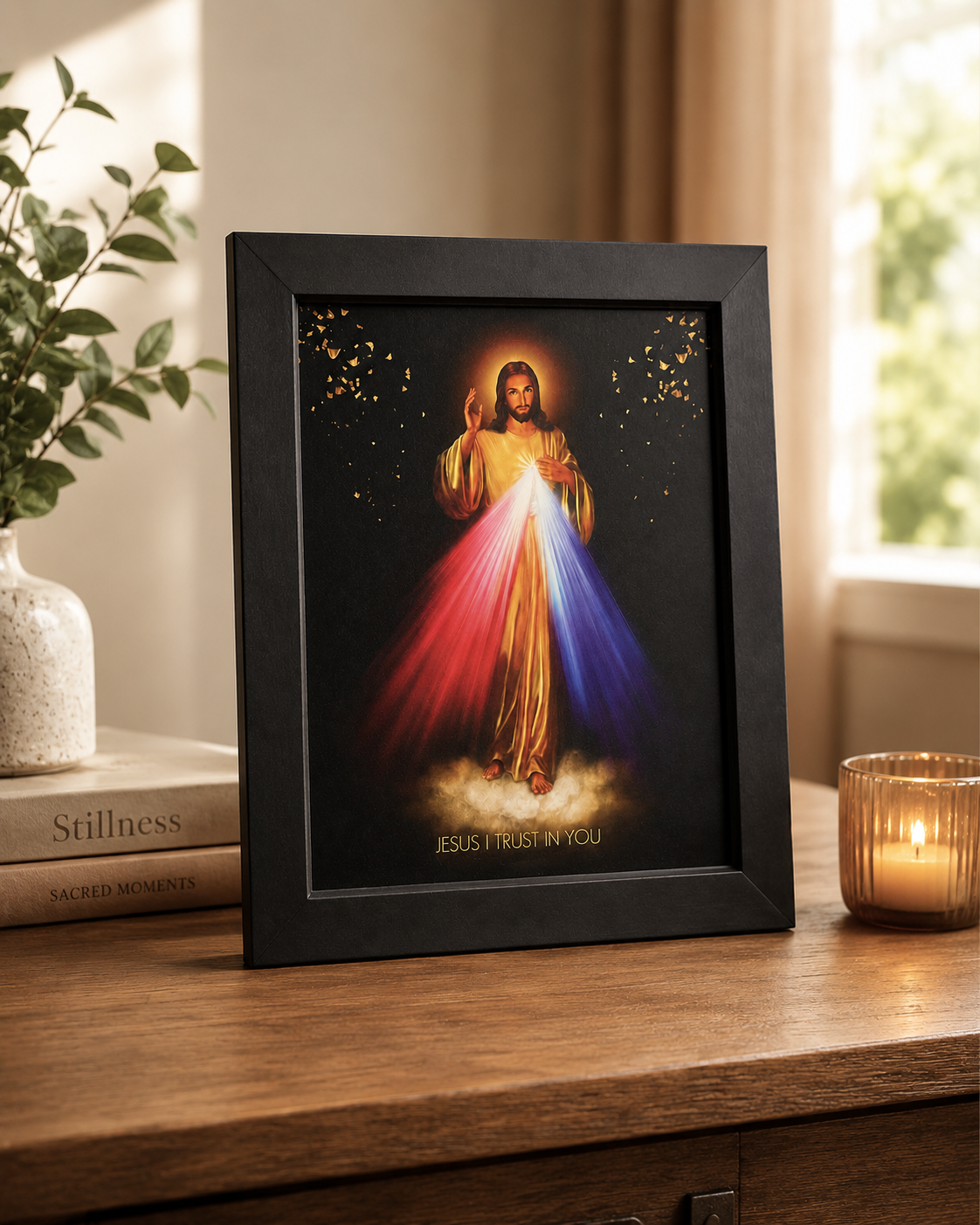 Jesus I Trust In You - Frame 24.5cmx39.5cm