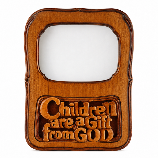 Mahogany Photo Frame - Children Are a Gift From God